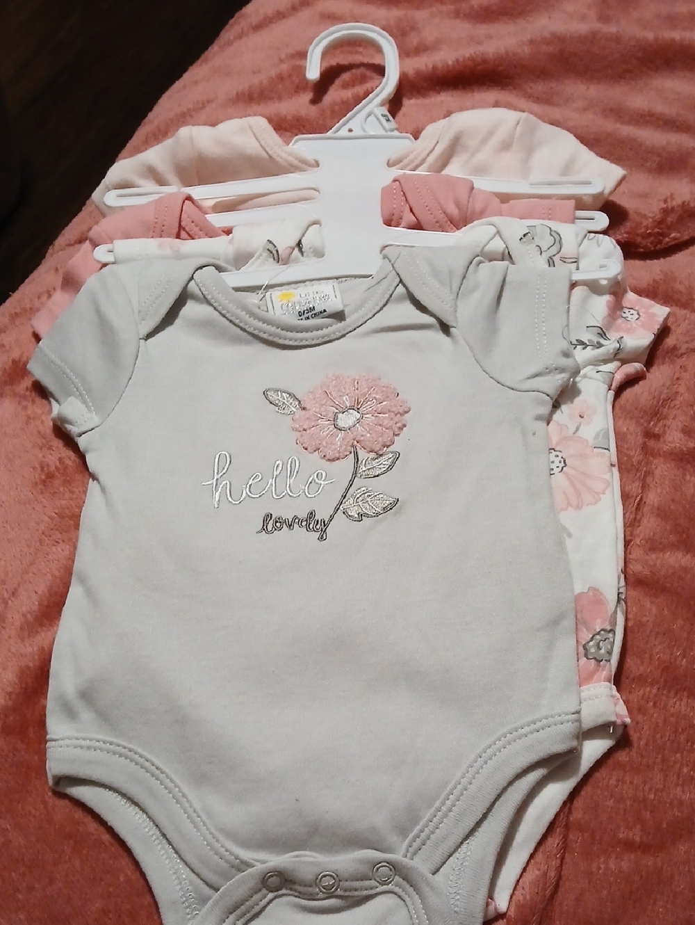 Little Chickadees NWT 4 Piece Baby Girls Onesies